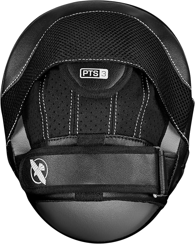 Hayabusa PTS 3 Focus Mitts Pair - Black, Micro-StrideForce Fitness