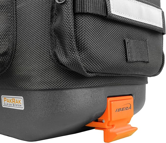 Ibera PakRak Touring Bicycle Seatpost/Disc/Non/Disc Rack and Quick Release Bag-StrideForce Fitness