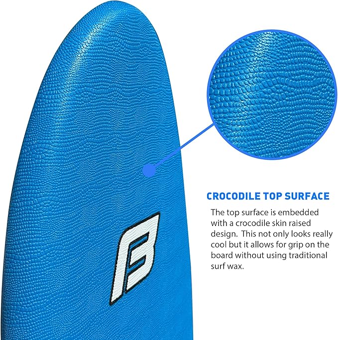 4'10" FUNBOARD Beginner Learning Softboard Surfboard Foam-StrideForce Fitness