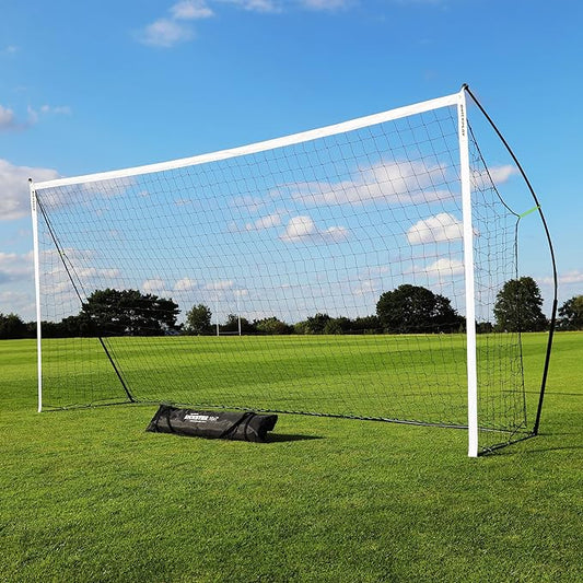 QUICKPLAY Kickster Soccer Goal Range – Ultra Portable | Quick and Easy Set Up | Includes Net and Carry Bag | Available in 7 Sizes | Backyard Soccer Net for Kids & Adults [Single Goal]-StrideForce Fitness