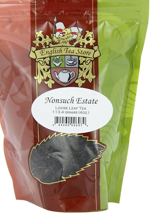 Nonsuch Estate Loose Leaf Black Tea Pouches - 4oz | Nilgiri Tea from South India | Fruity Floral Breakfast Tea | Grown at 5000 ft Elevation | Ethical Tea Partnership Sourced | Bold Morning Flavor-StrideForce Fitness