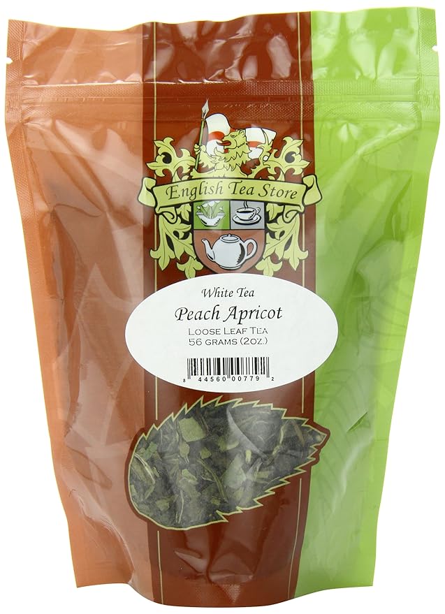 Peach Apricot White Tea - 2oz | Loose Leaf Tea | Light and Fruity Blend with Real Peach and Apricot Flavor | Delicate Floral Notes | Resealable Pouch | Summer Iced Tea or Hot Brew-StrideForce Fitness