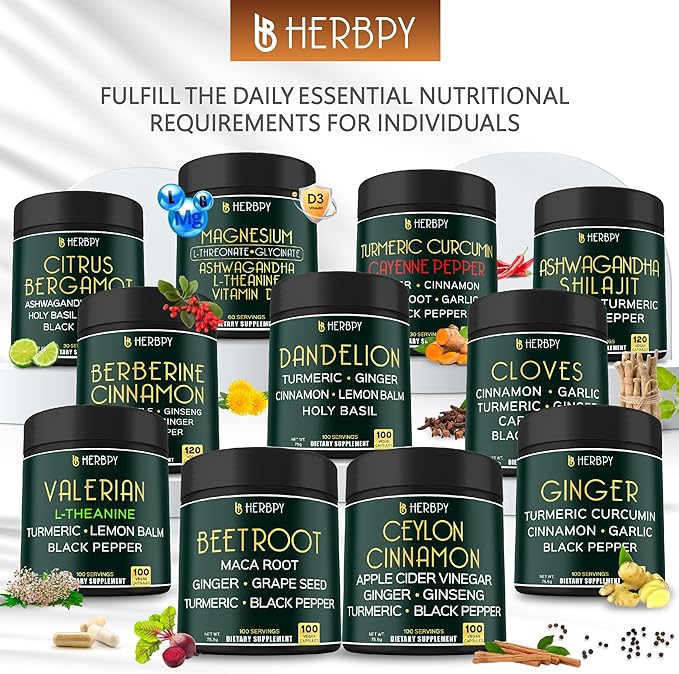 6in1 Premium Ceylon Cinnamon Supplement Plus Apple Cider Vinegar, Turmeric, Ginger, Ginseng - Weight Management, Digestion - 100 Vegan Capsules-StrideForce Fitness