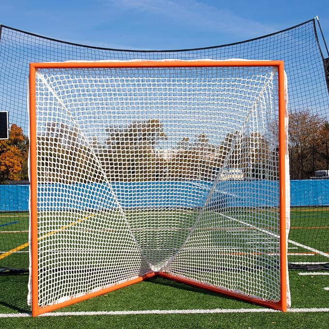 Velocity - Lacrosse Goal - Portable Steel Frame with Black Net, Perfect for Youth and Adult Training, Backyard Design-StrideForce Fitness
