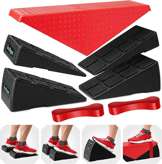 Squat Wedge - Squat Wedge Block 520 LBS Weight Capacity - Slant Board for Calf Stretching - Calf Stretcher Slant Board - yoga blocks-StrideForce Fitness