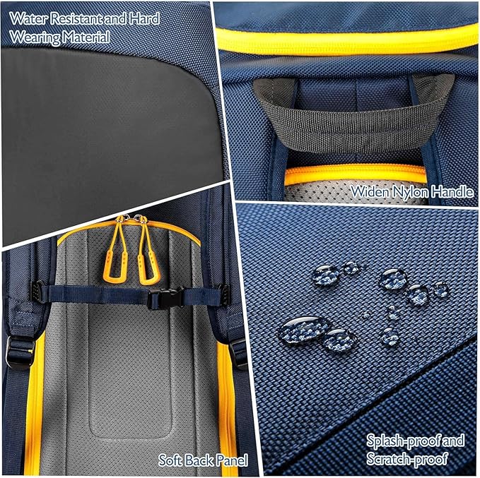 Unigear Ski Boot Bag, 70L Ski Boot Travel Backpack for Ski Helmet, Goggles, Gloves, Skis, Snowboard & Accessories（Blue）-StrideForce Fitness