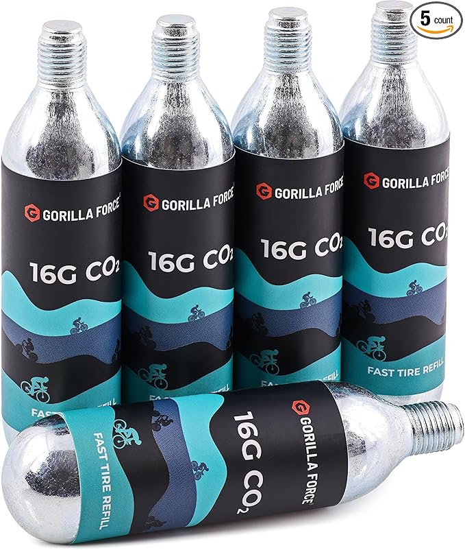 Threaded CO2 Cartridges, 16g for Bike Tire Inflators-StrideForce Fitness