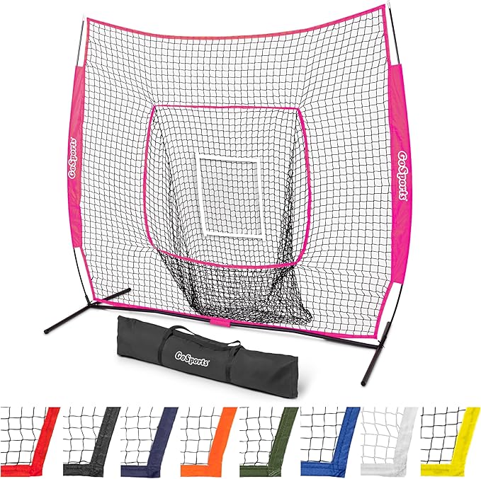 GoSportsGoSports Team Tone 7' x 7' Baseball & Softball Practice Hitting & Pitching Nets in Team Colors-StrideForce Fitness