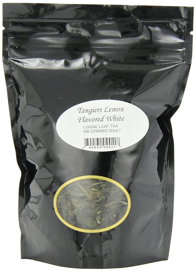 English Tea Store Tangiers Lemon Flavored White Tea Loose Leaf - 2oz | Light and Brisk White Tea with Fresh Lemon Flavor | Elegant Citrus Tea Inspired by North Morocco-StrideForce Fitness