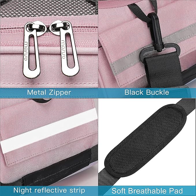 MOSISO Bike Rack Bag, Waterproof Bicycle Trunk Pannier Rear Seat Pouch Cycling Bike Carrier Backseat Storage Luggage Saddle Shoulder Bag-StrideForce Fitness