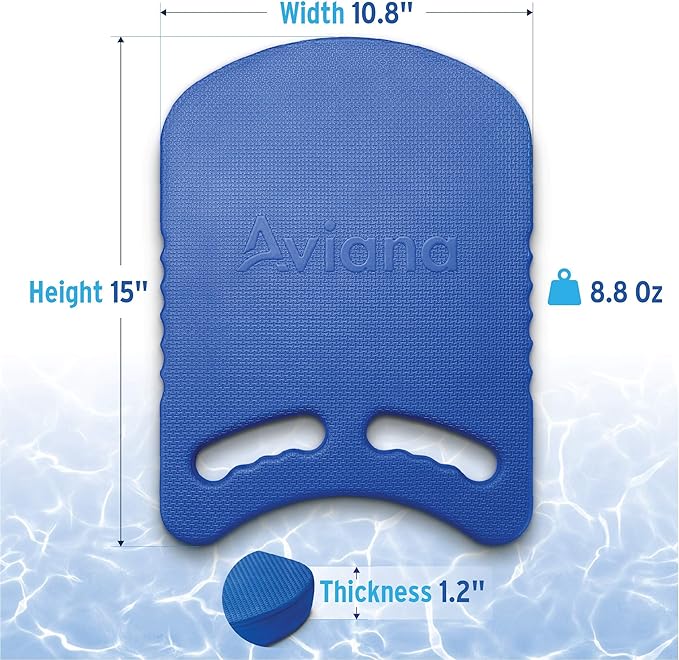 Junior Kickboard Buoy for Youth Children & Toddlers Swimming Aid & Exercise Training Board for Kids to Learn to Swim with Kick Boards in Pool BPA Free-StrideForce Fitness