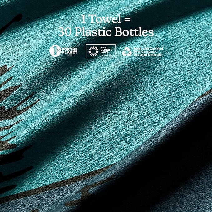 Nomadix Original Towel - Perfect for Beach, Pool, Travel, Camping, Yoga - Made with Recycled Materials - Super Absorbent - Sand Resistant-StrideForce Fitness