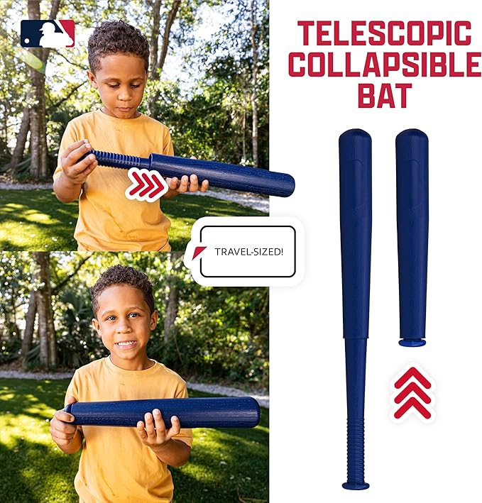 Franklin Sports Kids Baseball Pitching Machine - Pop A Pitch Batting Machine with Youth Bat + 3 Plastic Balls - Boys + Girls Toy-StrideForce Fitness