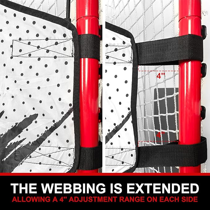 Ealer HTST20 Goalie Shooting Target - Ice & Street Hockey Goal Practice with 5 Precision Targets-StrideForce Fitness