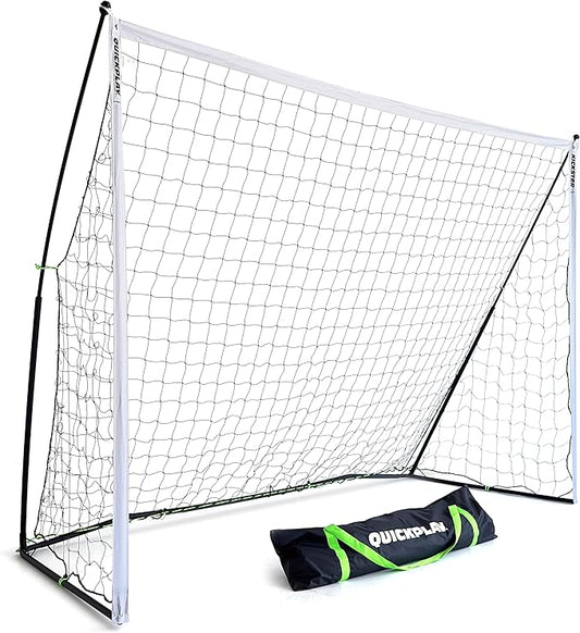 QUICKPLAY Kickster Soccer Goal Range – Ultra Portable | Quick and Easy Set Up | Includes Net and Carry Bag | Available in 7 Sizes | Backyard Soccer Net for Kids & Adults [Single Goal]-StrideForce Fitness
