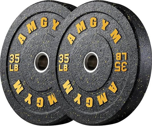 2 Inch Bumper Plates，10-500lbs，Barbell Rubber Olympic Weight Plates Set for Home Gym, Strength Training & Weight Lifting, Multiple Options Colors-StrideForce Fitness