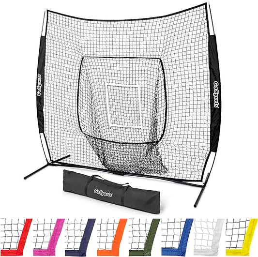 GoSportsGoSports Team Tone 7' x 7' Baseball & Softball Practice Hitting & Pitching Nets in Team Colors-StrideForce Fitness