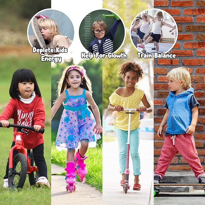 Soft-Style Kids Knee and Elbow Pads with Bike Gloves, Flexible Impact-Resistant Gear for Ages 2-11, Designed for Balance Bikes, Roller-Skating, and Skateboarding-StrideForce Fitness