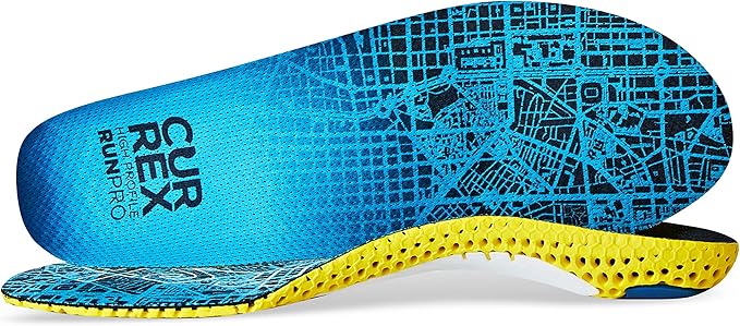 CURREX RunPro Insoles for Running Shoes – Arch Support Inserts to Help Reduce Fatigue, Prevent Injuries & Boost Performance – for Men & Women – High Arch, 2X Size-StrideForce Fitness
