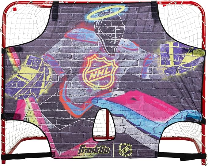 Franklin Sports NHL Street Hockey Goalie Shooting Target - Shooter Tutor Hockey Goal Practice Target - Street Hockey Net Goalie Target - Easy Attach Targe-StrideForce Fitness