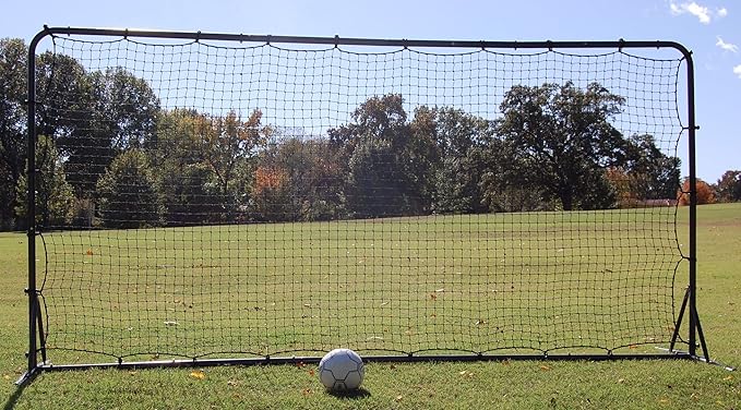 Trigon Sports Soccer Rebounder Net, 6’ x 12’ Bounce Back Net Soccer Goals for Backyard, Easy Setup, Kick Back Trainer for Passing, Ball Control & Volley Practice for Kids, Teens & Adults-StrideForce Fitness