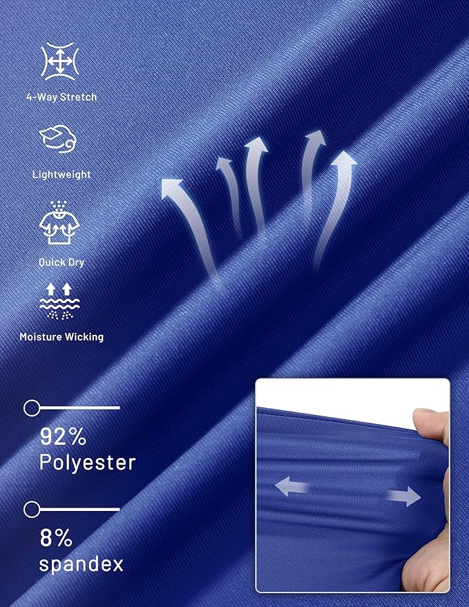 MIER Men's Dry Fit Workout T-Shirts Athletic Running Tee Short Sleeve Crew Neck Gym Tops, Polyester, Moisture Wicking-StrideForce Fitness