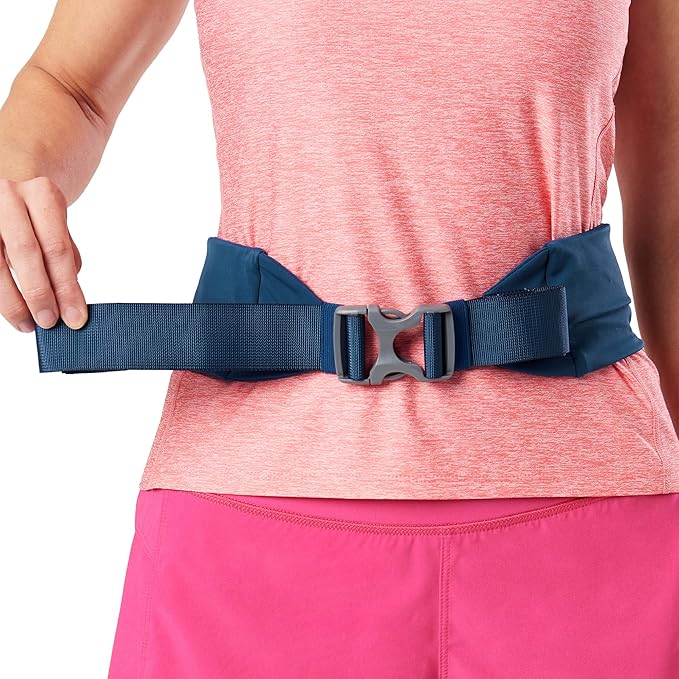 Nathan Running Belt Adjustable Fit Zipster, Zippered, Weather-Resistant Pocket & Two Quick-Stash Pockets for Running Gear, Running Fanny Pack, Walking, Hiking, Gym-StrideForce Fitness