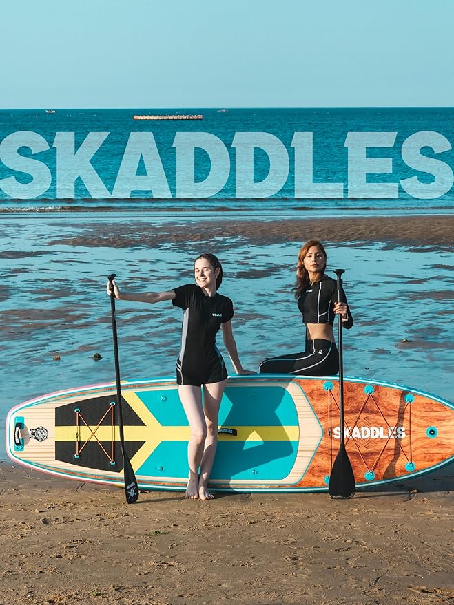 11' Inflatable Stand Up Paddle Board – Extra Wide SUP for Adults & Kids of All Skill Levels, Stable Paddleboard with Pump, Fins, Backpack, Accessories & Waterproof Phone Pouch-StrideForce Fitness