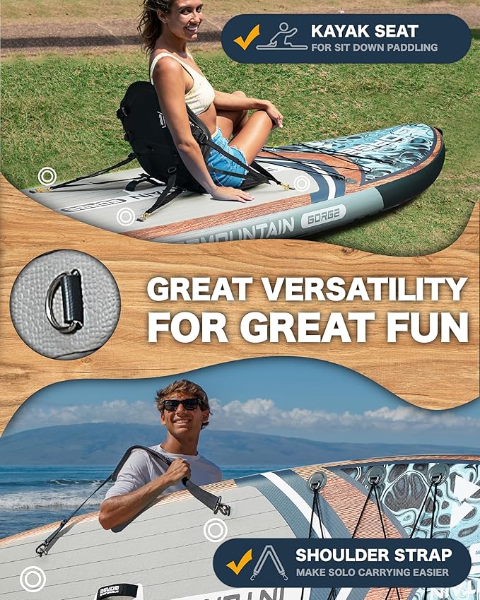 11'x34 Ultra Wide Paddleboard, Inflatable SUP&430lb Capacity for All Skill, Stand-up Paddle Board for Yoga/Family, EVA Deck, US Fin, High-Pressure Pump, 100L Bag, Safety Leash-StrideForce Fitness
