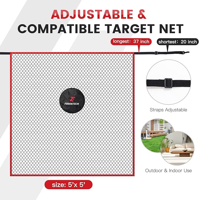 Golf Practice Net - Heavy Duty Driving Range Net with High Impact Chipping Target, Include Carry Bag and Golf Balls for Indoor Outdoor-StrideForce Fitness