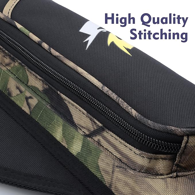 SUNYA Archery Hip Quiver for Arrows. Includes 3 Tubes Arrow Holder, Accessories Pockets and Waist Belt. Fit for Compound and Recurve Bow Practice.-StrideForce Fitness