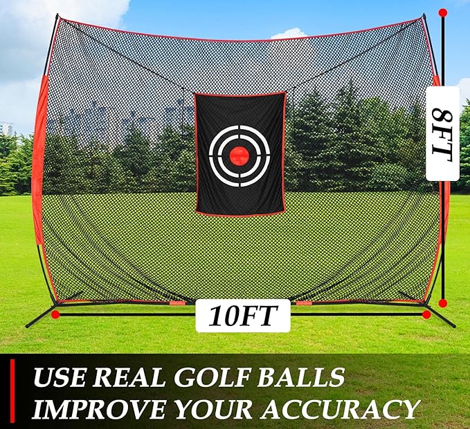 Golf Practice Hitting Nets for Backyard Driving Indoor Use Heavy Duty Practice Golf Driving Pitching Nets for Backyard-StrideForce Fitness