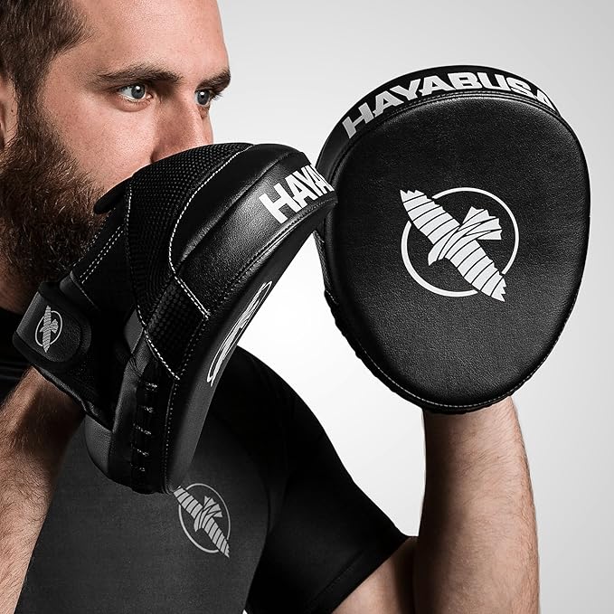 Hayabusa PTS 3 Focus Mitts Pair - Black, Micro-StrideForce Fitness