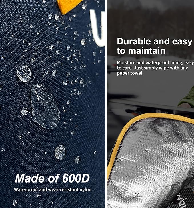 Unigear Ski Bag for Air Travel, 360° Fully Padded Protection, Water-Resistant and Durable up to 192cm for Snow Air Travel Transport-StrideForce Fitness