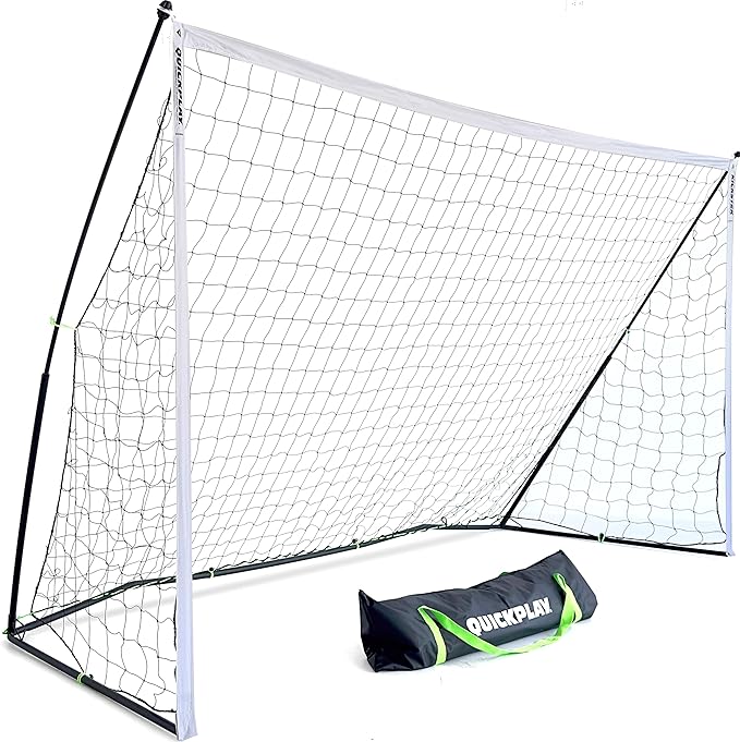 QUICKPLAY Kickster Soccer Goal Range – Ultra Portable | Quick and Easy Set Up | Includes Net and Carry Bag | Available in 7 Sizes | Backyard Soccer Net for Kids & Adults [Single Goal]-StrideForce Fitness