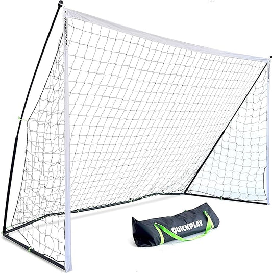 QUICKPLAY Kickster Soccer Goal Range – Ultra Portable | Quick and Easy Set Up | Includes Net and Carry Bag | Available in 7 Sizes | Backyard Soccer Net for Kids & Adults [Single Goal]-StrideForce Fitness