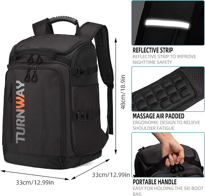 Ski/Snowboard Boot Bag/Skating Bag | Excellent for Store and Transport Gear, Jacket, Helmet, Goggles, Gloves & Accessories-StrideForce Fitness