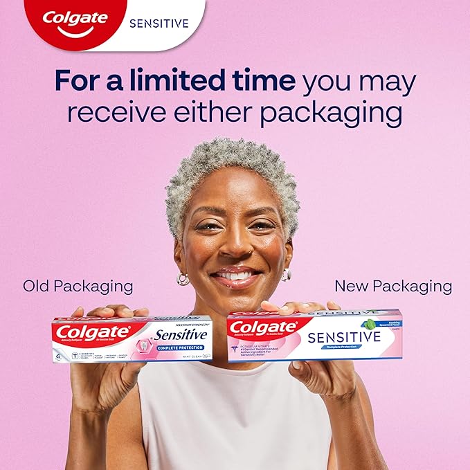 Colgate Sensitive Toothpaste, Complete Protection, Mint - 6 Ounce (Pack of 3)