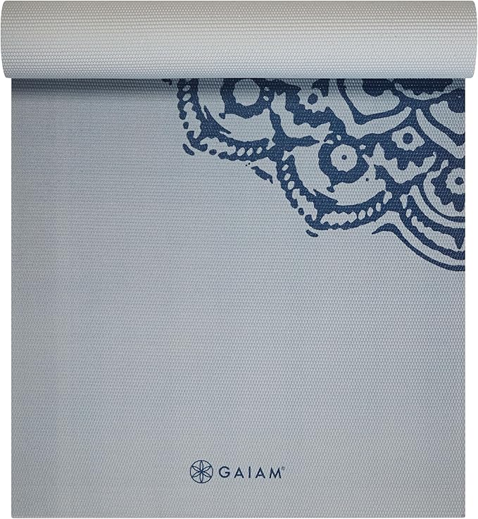 Gaiam Yoga Mat - Premium 6mm Print Extra Thick Non Slip Exercise & Fitness Mat for All Types of Yoga, Pilates & Floor Workouts (68"L x 24"W x 6mm Thick)-StrideForce Fitness