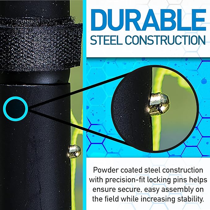 Franklin Sports Soccer Rebounder - Tournament Steel Rebounding Net - Perfect for Backyard Practice and Training - 12' x 6' & 6' x 4'-StrideForce Fitness