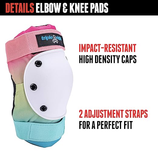 Triple Eight Saver Series 3-Pack Pad Set– Ideal for Skateboarding, In-line Skating, Roller Skating, and Biking-StrideForce Fitness