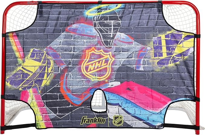 Franklin Sports NHL Street Hockey Goalie Shooting Target - Shooter Tutor Hockey Goal Practice Target - Street Hockey Net Goalie Target - Easy Attach Targe-StrideForce Fitness