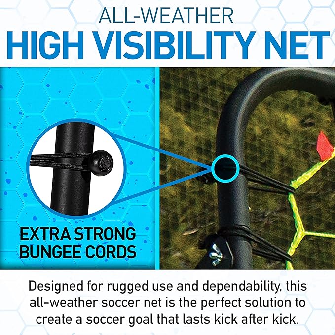 Franklin Sports Soccer Rebounder - Tournament Steel Rebounding Net - Perfect for Backyard Practice and Training - 12' x 6' & 6' x 4'-StrideForce Fitness