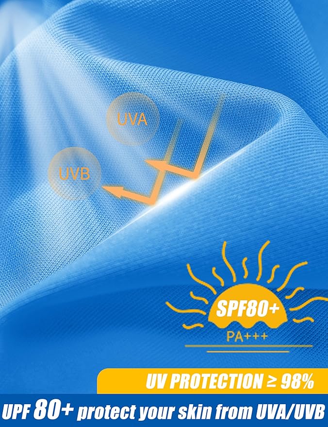 MAGCOMSEN Men's Short Sleeve UPF 50+ Sun Protection Shirts Quick Dry Athletic T-Shirt Hiking Running Swimming Rash Guard-StrideForce Fitness