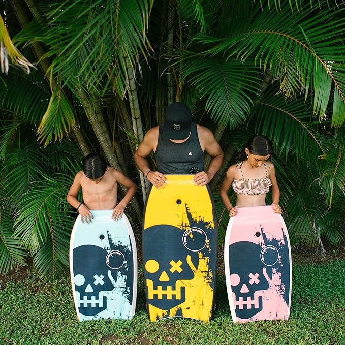 Veer Body Board - High Performance Adult or Child Sized Boogie Board - Bodyboard for Adults, Kids, Boys and Girls - Includes Premium Neoprene Tether with Two-Way Rotation-StrideForce Fitness