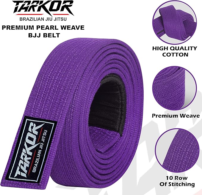 Pearl Weave Series BJJ Belt for Men & Women | Brazilian Jiu Jitsu Belt with Pearl Colors-StrideForce Fitness