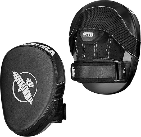 Hayabusa PTS 3 Focus Mitts Pair - Black, Micro-StrideForce Fitness