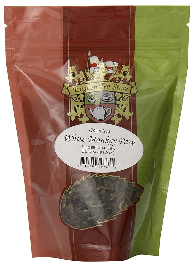 White Monkey Paw Green Tea - 2oz | Loose Leaf Chinese Tea | Handcrafted Delicate Tea from Wuyi Mountains, Fujian | Premium Early Spring Harvest | Rare Artisan Green Tea-StrideForce Fitness