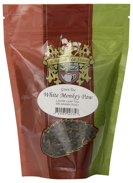 White Monkey Paw Green Tea - 2oz | Loose Leaf Chinese Tea | Handcrafted Delicate Tea from Wuyi Mountains, Fujian | Premium Early Spring Harvest | Rare Artisan Green Tea-StrideForce Fitness