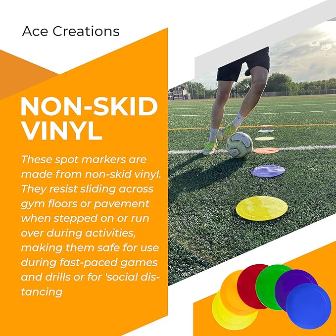 9 Inch Poly Vinyl Spot Markers-StrideForce Fitness